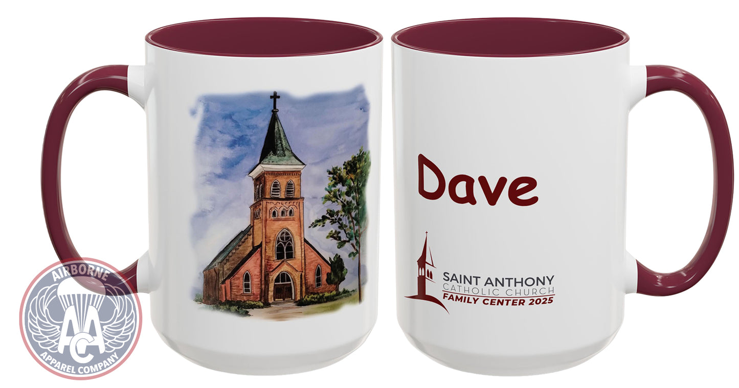 St. Anthony Family Center Mug w/ Name